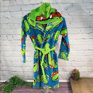 TMNT Teenage Mutant Ninja Turtle (Nickelodeon) Raphael hood Vibrant Kids' Robe